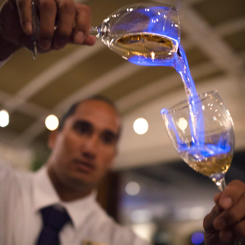Waiter with a drink